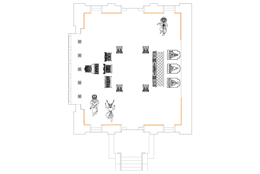 Floor plan and interactive guide